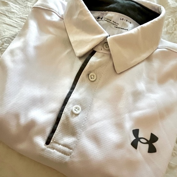 Under Armour LG Men's white Polo Shirt - Picture 7 of 7